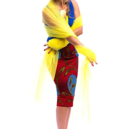 African Print Pencil Skirt