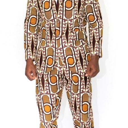 African Print Men Matching Set-Suit